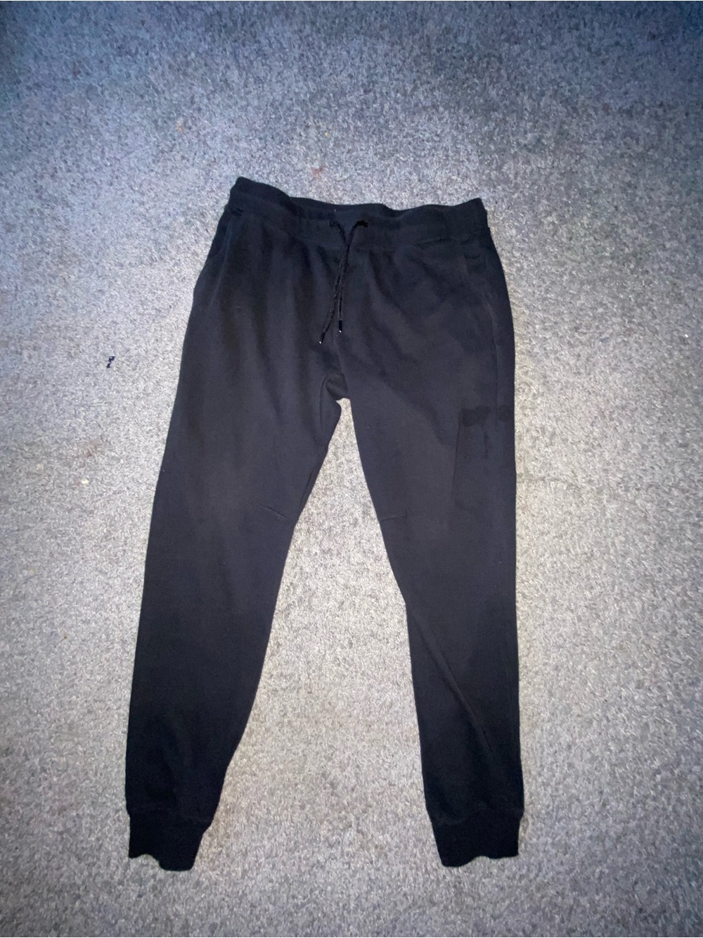 Original Use Black Drawstring Joggers - Slim Fit Casual Pants